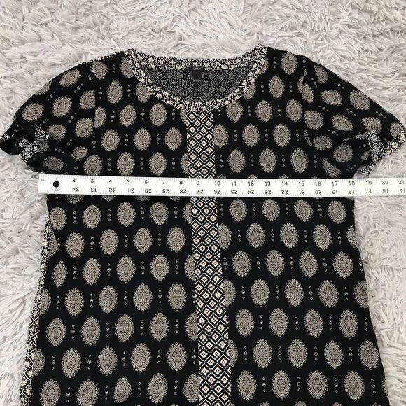 J. Crew S Mixed Print T-Shirt Short Sleeve Women's Blouse - Picture 9 of 9